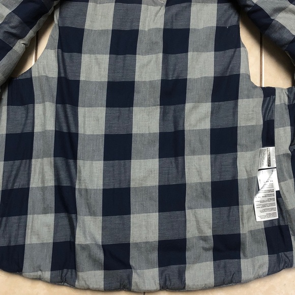 Levi's Quilted Blue Denim Puffer Vest, Size L - Picture 3 of 11